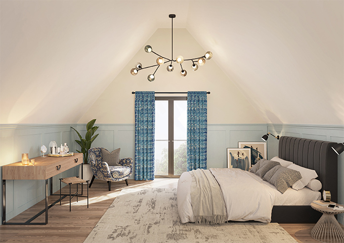 Melody Velvet, Blue Lagoon - Made to Measure Curtains - Image 15